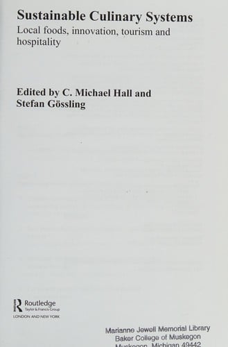 Sustainable culinary systems