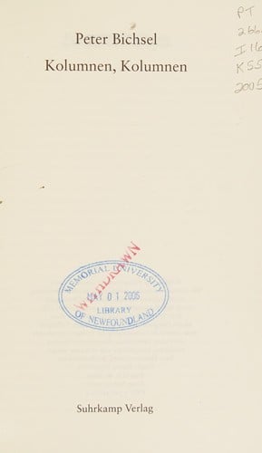 Kolumnen, Kolumnen