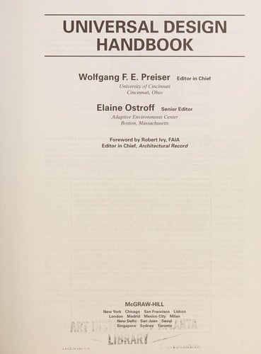 Universal design handbook