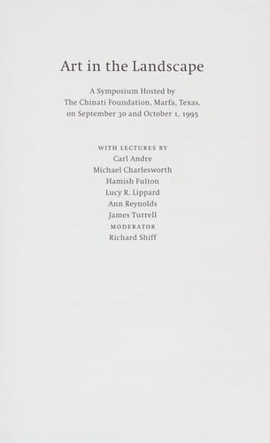 Art in the landscape