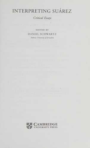 Interpreting Suárez