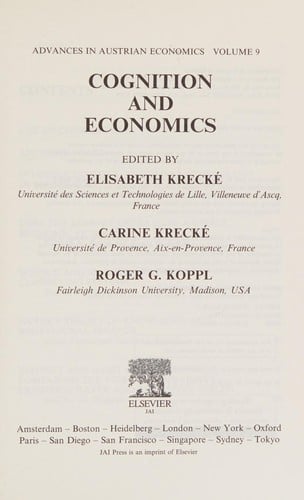 Cognition and economics