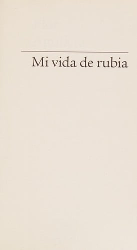 Mi vida de rubia