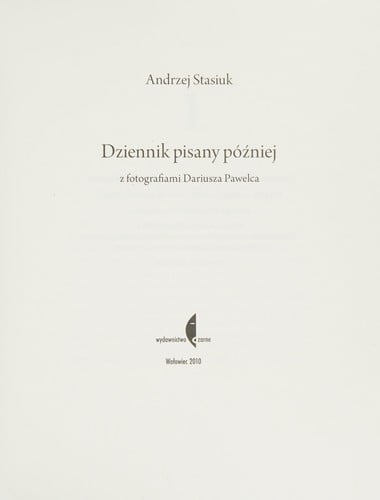 Dziennik pisany później