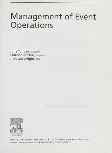 Management of event operations