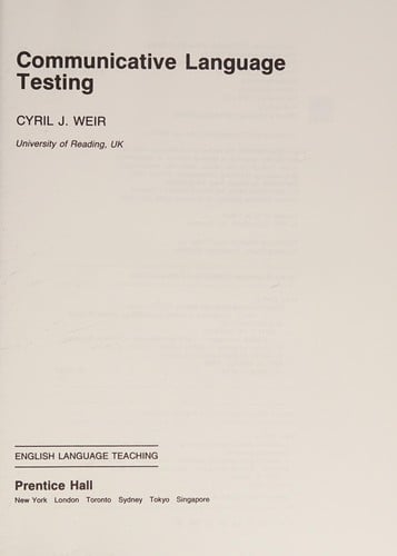 Communicative language testing