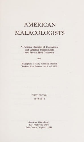 American malacologists