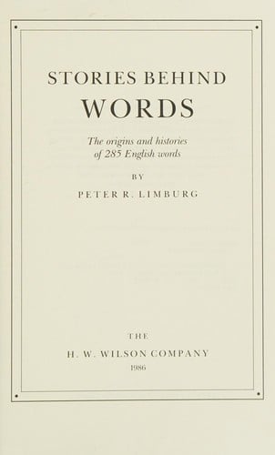 Stories behind words