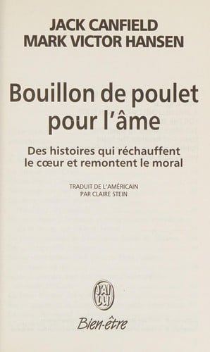 Bouillon de poulet pour l'âme