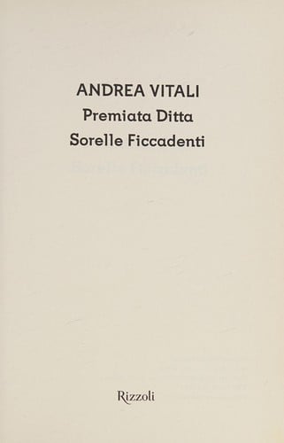 Premiata ditta Sorelle Ficcadenti