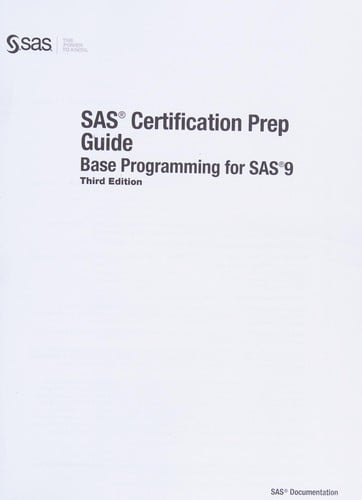 SAS certification prep guide