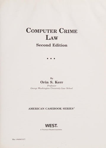 Computer crime law