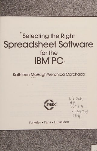 Selecting the right spreadsheet software for the IBM PC
