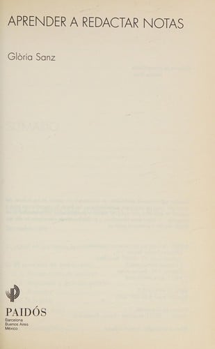 Aprender a Redactar Notas