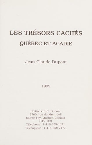 Les trésors cachés