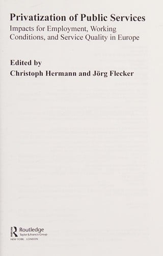 Privatization of public services