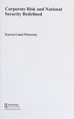 Corporate risk and national security redefined