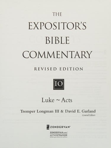 The expositor's Bible commentary