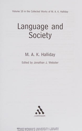 Language and society