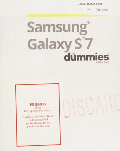 Samsung Galaxy S7 for dummies
