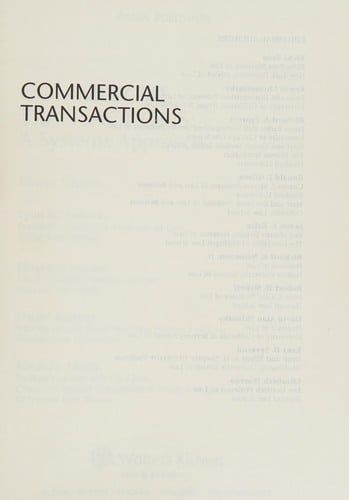 Commercial transactions