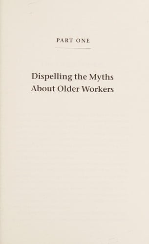 Managing the older worker
