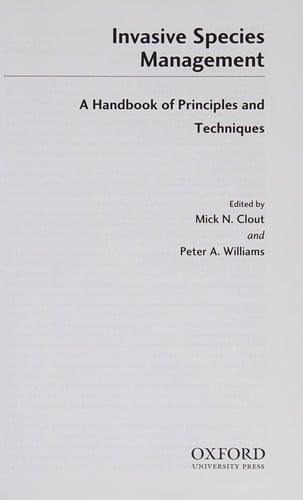 Invasive species management