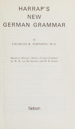 Harrap's new German grammar