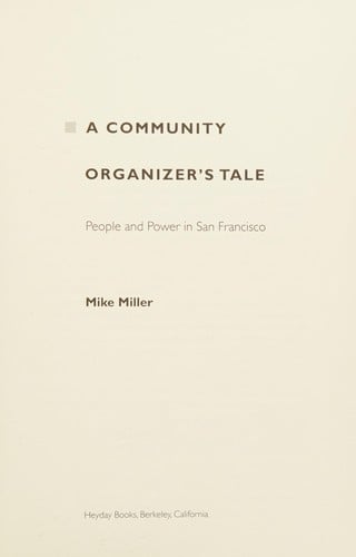 A community organizer's tale