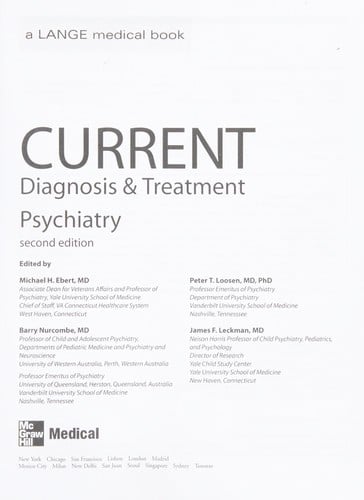 Current diagnosis & treatment in psychiatry