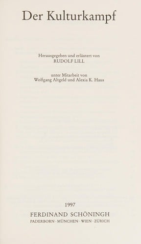 Der Kulturkampf