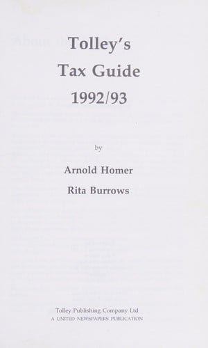 Tolley's Tax Guide (Tolley's Tax Annual)