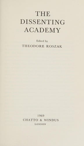 The dissenting academy