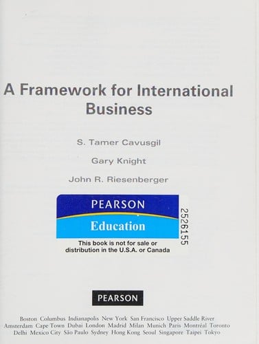 Framework of international business