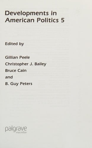 Developments in American politics 5