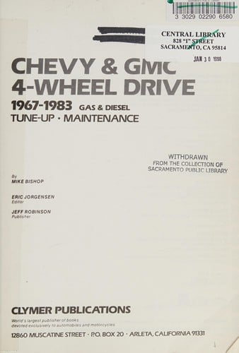 Chevy & GMC 4-wheel drive, 1967-1979