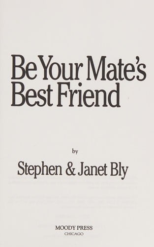 Be Your Mates Best Friend