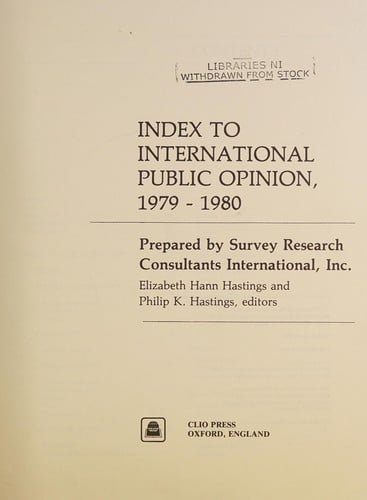 Index to international public opinion