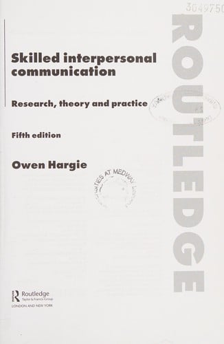 Skilled interpersonal communication