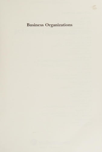 Business organizations