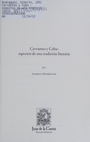 Cervantes y Cuba