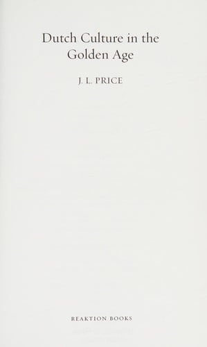 Dutch culture in the Golden Age