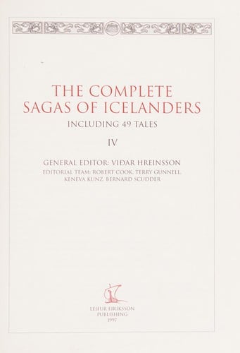 The Complete sagas of Icelanders