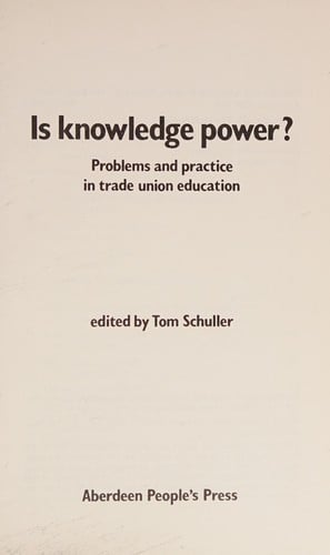 Is knowledge power?