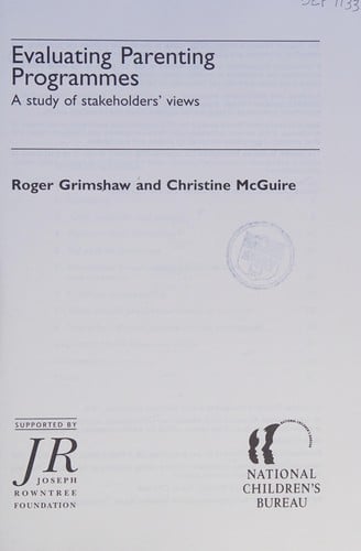 Evaluating parenting programmes