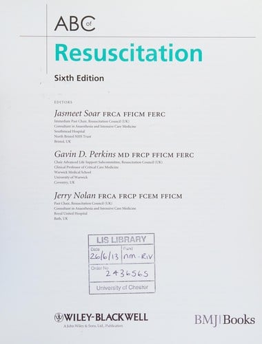 ABC of resuscitation