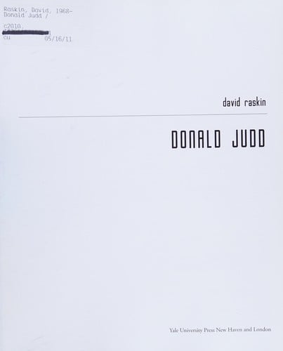 Donald Judd