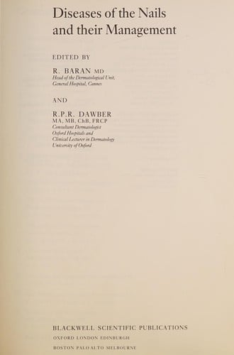 Diseases of the nails and their management