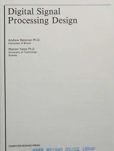 Digital signal processing design