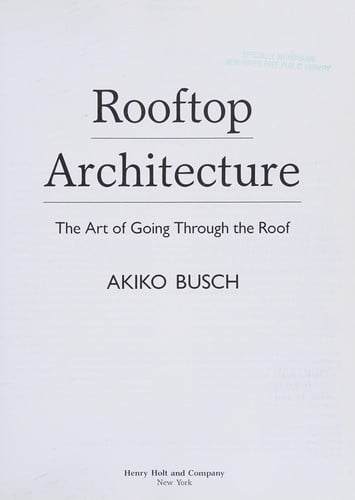 Rooftop architecture